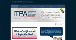 Desktop Screenshot of itpa-tennis.org