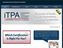 Tablet Screenshot of itpa-tennis.org